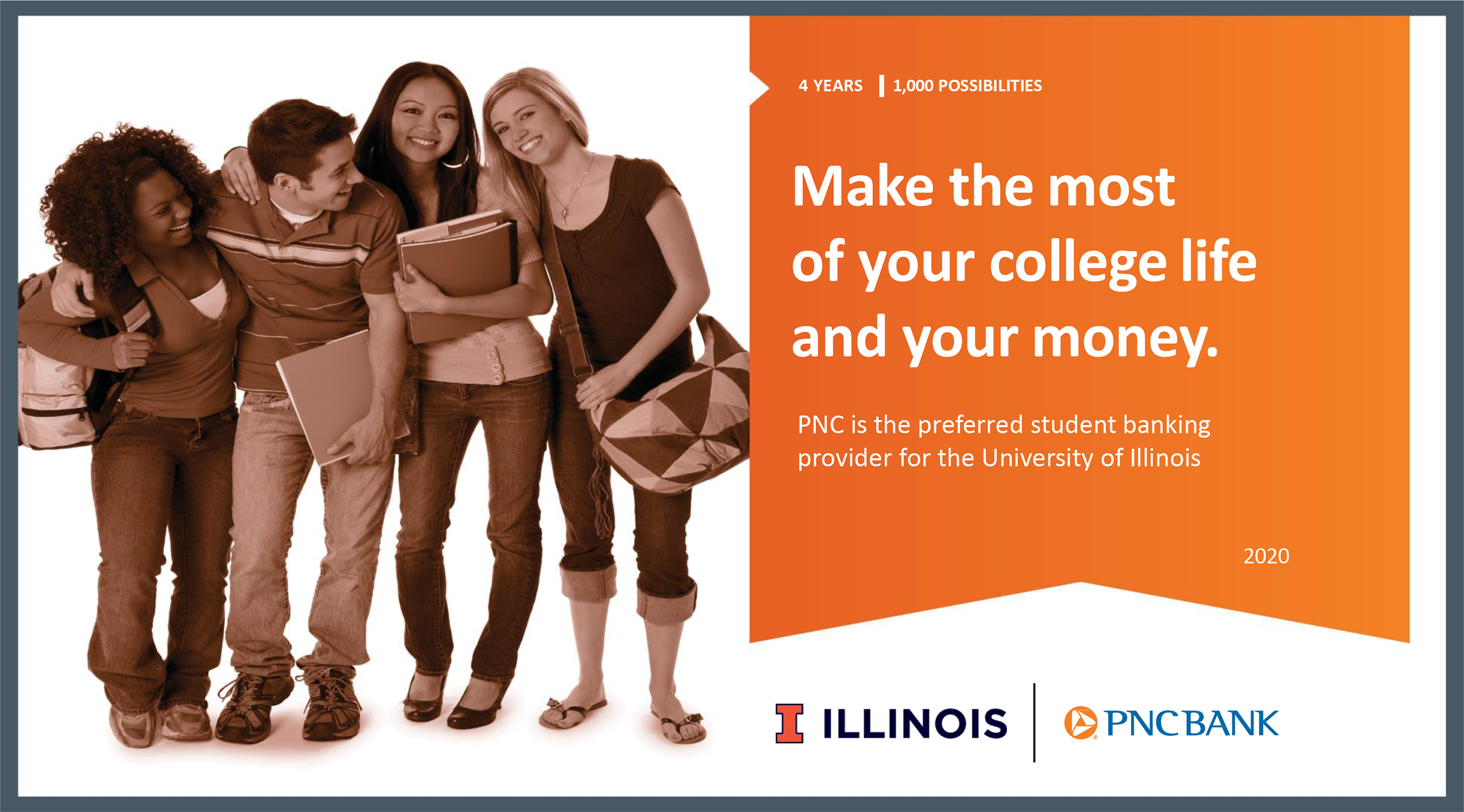 PNC is the preferred student banking provider for the University of Illinois graphic